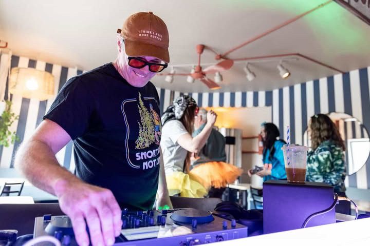 DJ at outdoor event